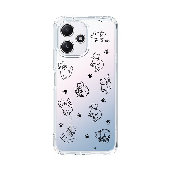 Slim Protection Case［ Original - CASEPLAY Cat All-over Pattern - black ］