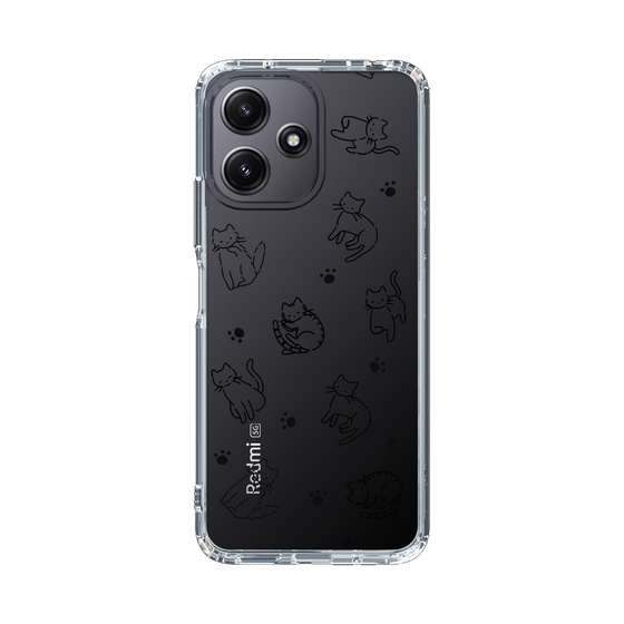 Slim Protection Case［ Original - CASEPLAY Cat All-over Pattern - black ］