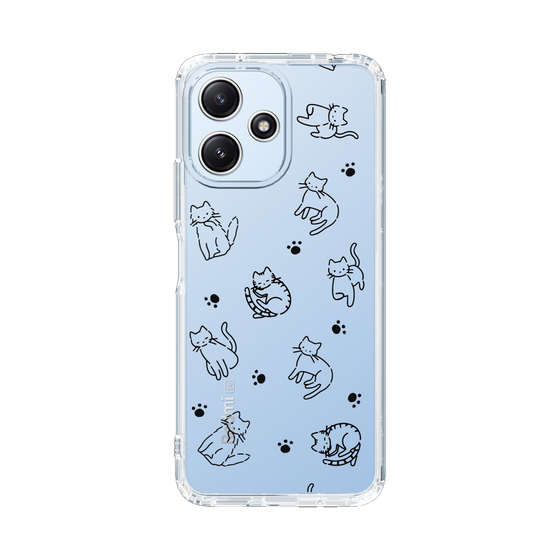 Slim Protection Case［ Original - CASEPLAY Cat All-over Pattern - black ］