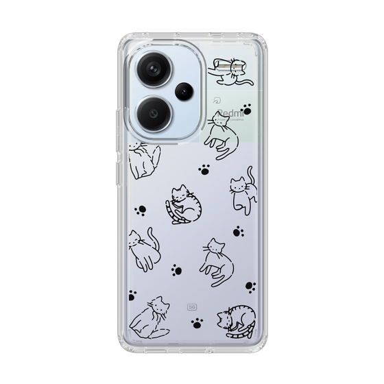 Slim Protection Case［ Original - CASEPLAY Cat All-over Pattern - black ］