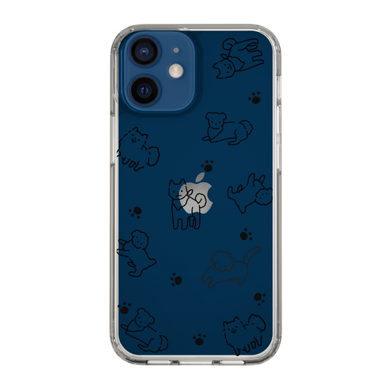 Slim Protection Case［ Original - CASEPLAY Dog All-over Pattern - black ］