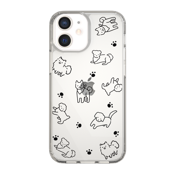 Slim Protection Case［ Original - CASEPLAY Dog All-over Pattern - black ］