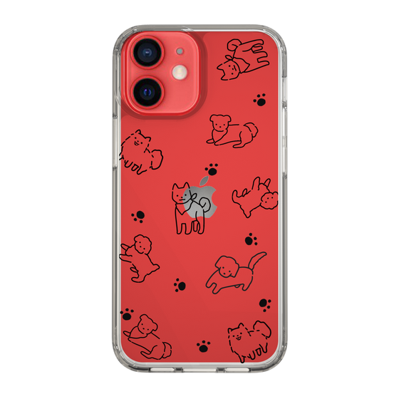 Slim Protection Case［ Original - CASEPLAY Dog All-over Pattern - black ］