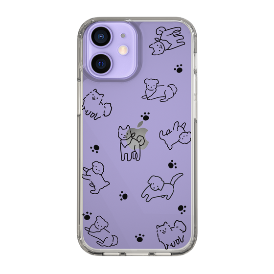 Slim Protection Case［ Original - CASEPLAY Dog All-over Pattern - black ］