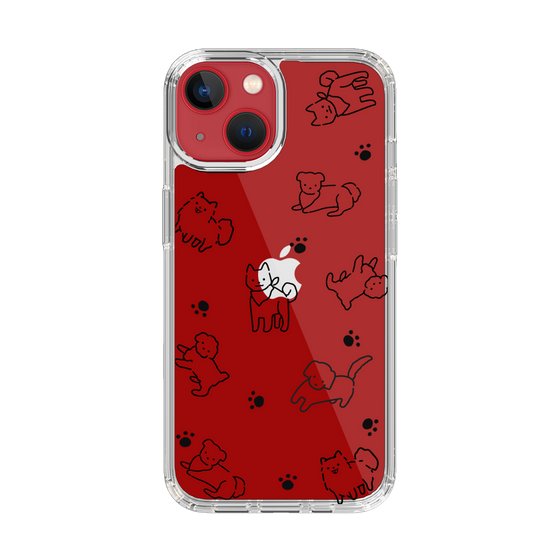 Slim Protection Case［ Original - CASEPLAY Dog All-over Pattern - black ］