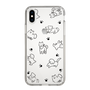 Slim Protection Case［ Original - CASEPLAY Dog All-over Pattern - black ］
