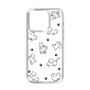 Slim Protection Case［ Original - CASEPLAY Dog All-over Pattern - black ］