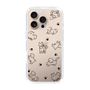 Slim Protection Case［ Original - CASEPLAY Dog All-over Pattern - black ］