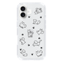 Slim Protection Case［ Original - CASEPLAY Dog All-over Pattern - black ］