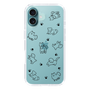 Slim Protection Case［ Original - CASEPLAY Dog All-over Pattern - black ］