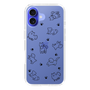 Slim Protection Case［ Original - CASEPLAY Dog All-over Pattern - black ］