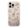 Slim Protection Case［ Original - CASEPLAY Dog All-over Pattern - black ］