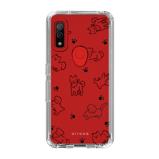 Slim Protection Case［ Original - CASEPLAY Dog All-over Pattern - black ］