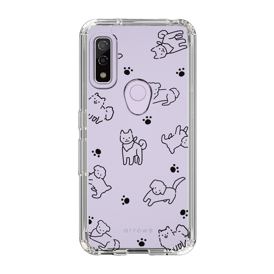 Slim Protection Case［ Original - CASEPLAY Dog All-over Pattern - black ］
