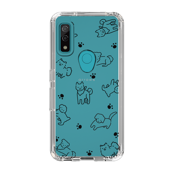Slim Protection Case［ Original - CASEPLAY Dog All-over Pattern - black ］