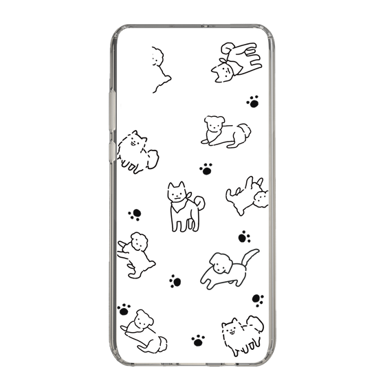 Slim Protection Case［ Original - CASEPLAY Dog All-over Pattern - black ］