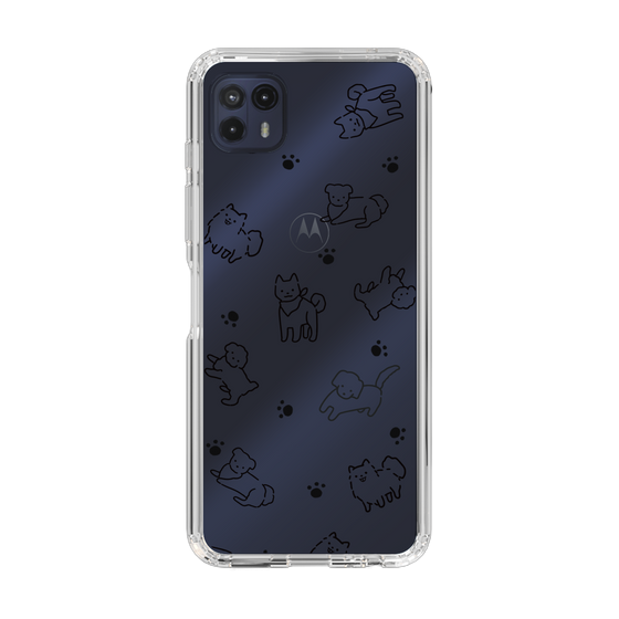 Slim Protection Case［ Original - CASEPLAY Dog All-over Pattern - black ］
