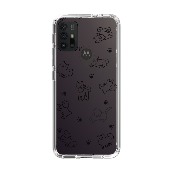 Slim Protection Case［ Original - CASEPLAY Dog All-over Pattern - black ］
