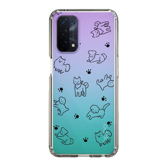 Slim Protection Case［ Original - CASEPLAY Dog All-over Pattern - black ］