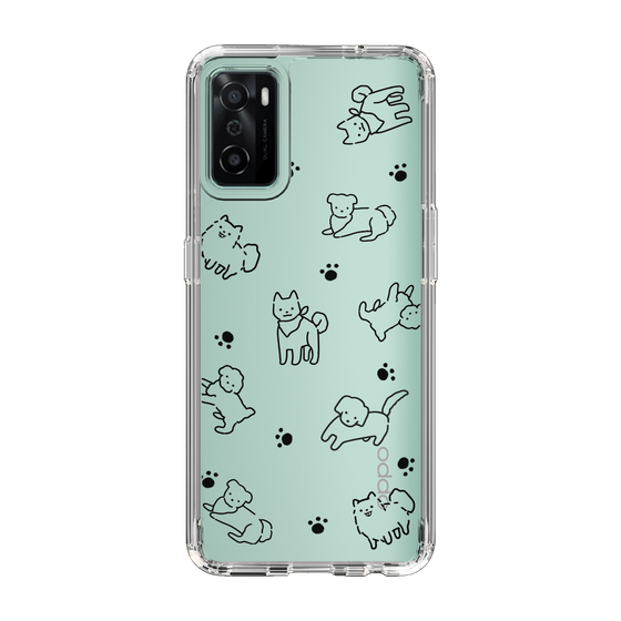 Slim Protection Case［ Original - CASEPLAY Dog All-over Pattern - black ］