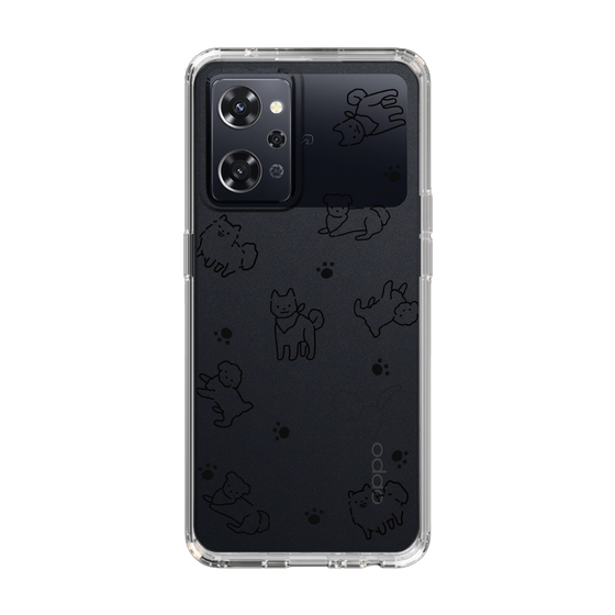 Slim Protection Case［ オリジナル - CASEPLAYイヌ総柄 - black ］