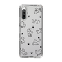 Slim Protection Case［ Original - CASEPLAY Dog All-over Pattern - black ］