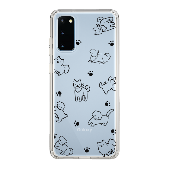 Slim Protection Case［ Original - CASEPLAY Dog All-over Pattern - black ］