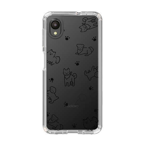 Slim Protection Case［ Original - CASEPLAY Dog All-over Pattern - black ］