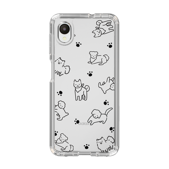 Slim Protection Case［ Original - CASEPLAY Dog All-over Pattern - black ］