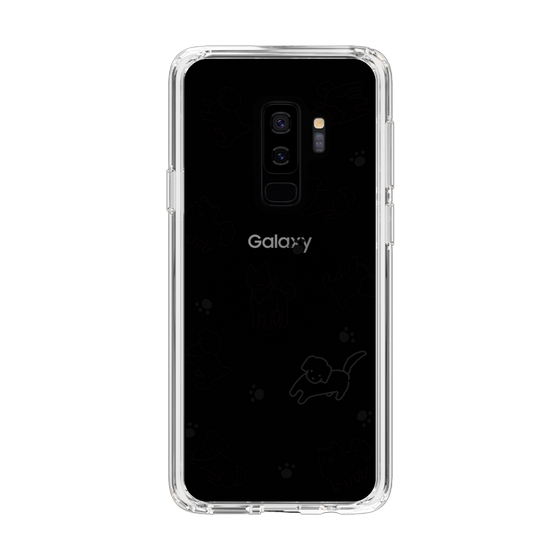 Slim Protection Case［ Original - CASEPLAY Dog All-over Pattern - black ］