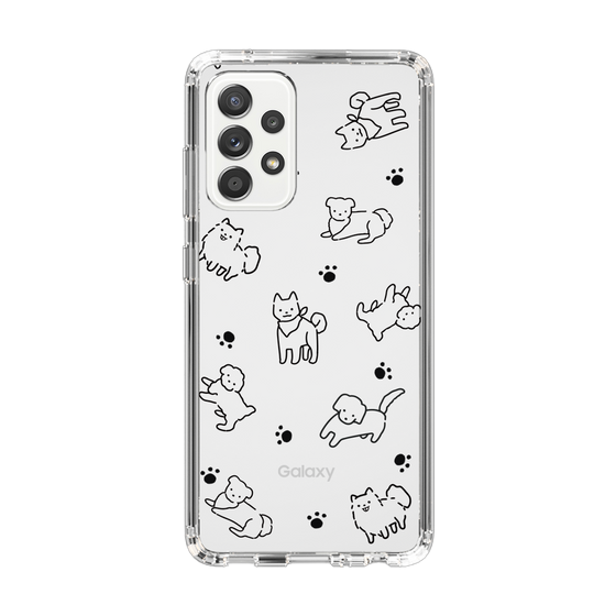 Slim Protection Case［ Original - CASEPLAY Dog All-over Pattern - black ］