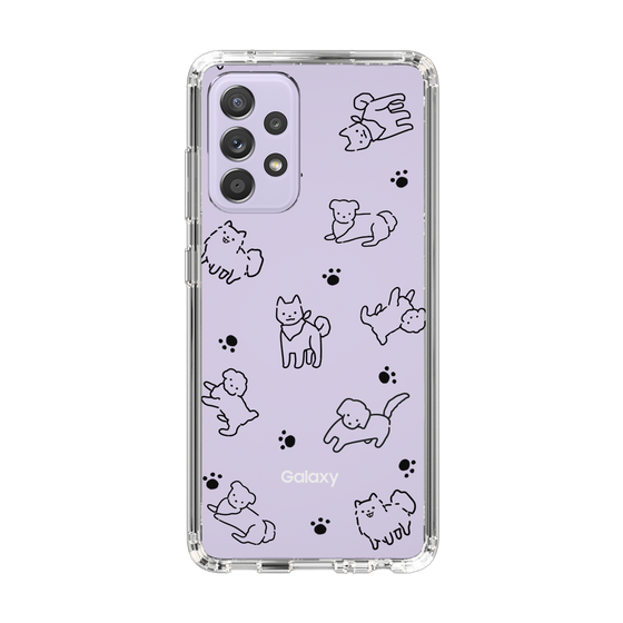 Slim Protection Case［ Original - CASEPLAY Dog All-over Pattern - black ］