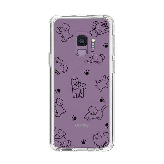 Slim Protection Case［ Original - CASEPLAY Dog All-over Pattern - black ］