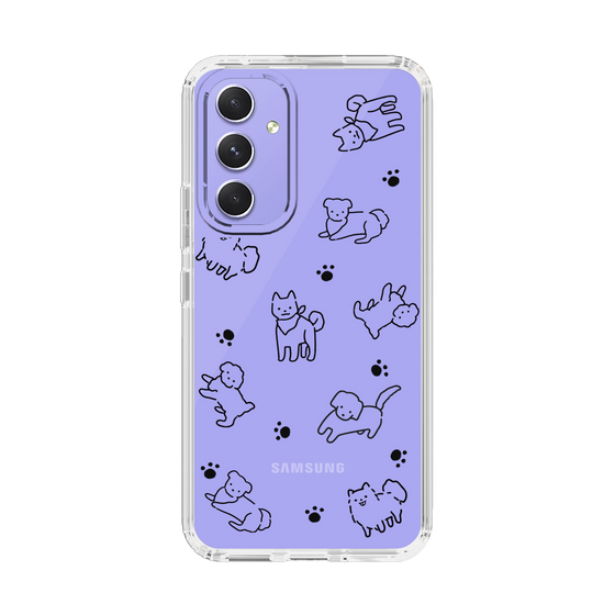 Slim Protection Case［ Original - CASEPLAY Dog All-over Pattern - black ］