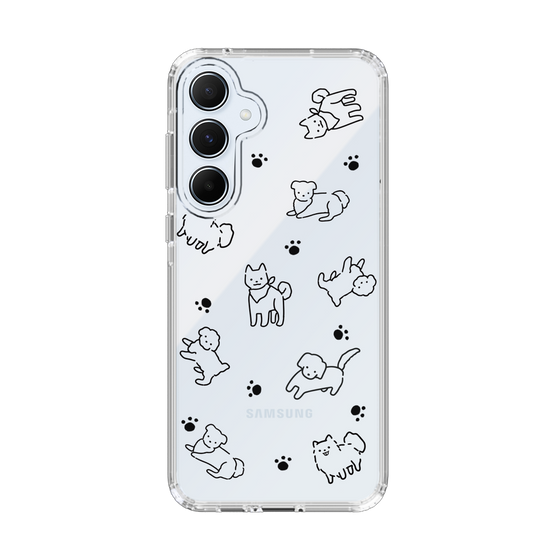 Slim Protection Case［ オリジナル - CASEPLAYイヌ総柄 - black ］