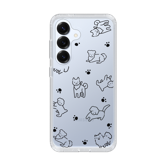 Slim Protection Case［ Original - CASEPLAY Dog All-over Pattern - black ］