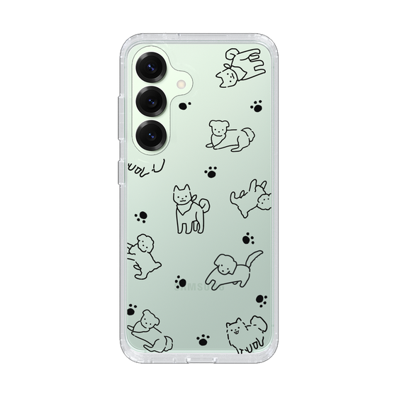 Slim Protection Case［ Original - CASEPLAY Dog All-over Pattern - black ］