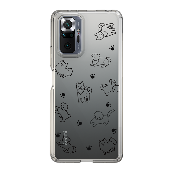 Slim Protection Case［ Original - CASEPLAY Dog All-over Pattern - black ］