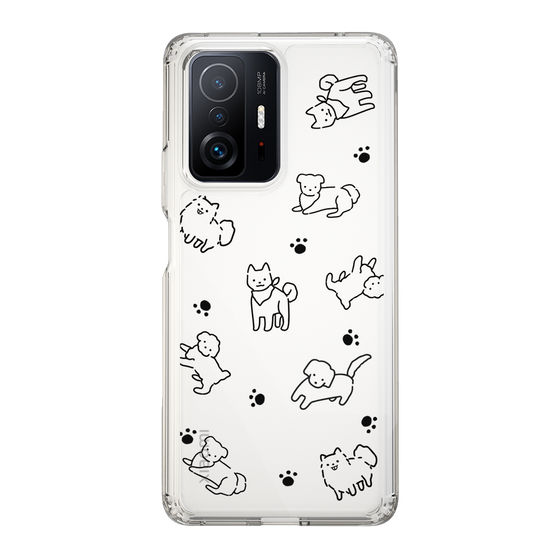 Slim Protection Case［ Original - CASEPLAY Dog All-over Pattern - black ］