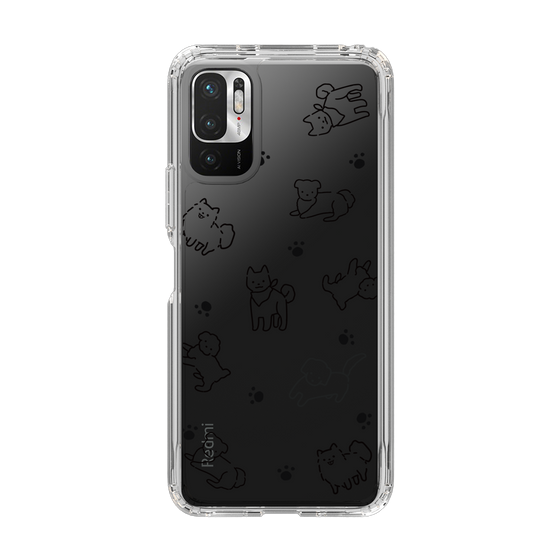 Slim Protection Case［ Original - CASEPLAY Dog All-over Pattern - black ］