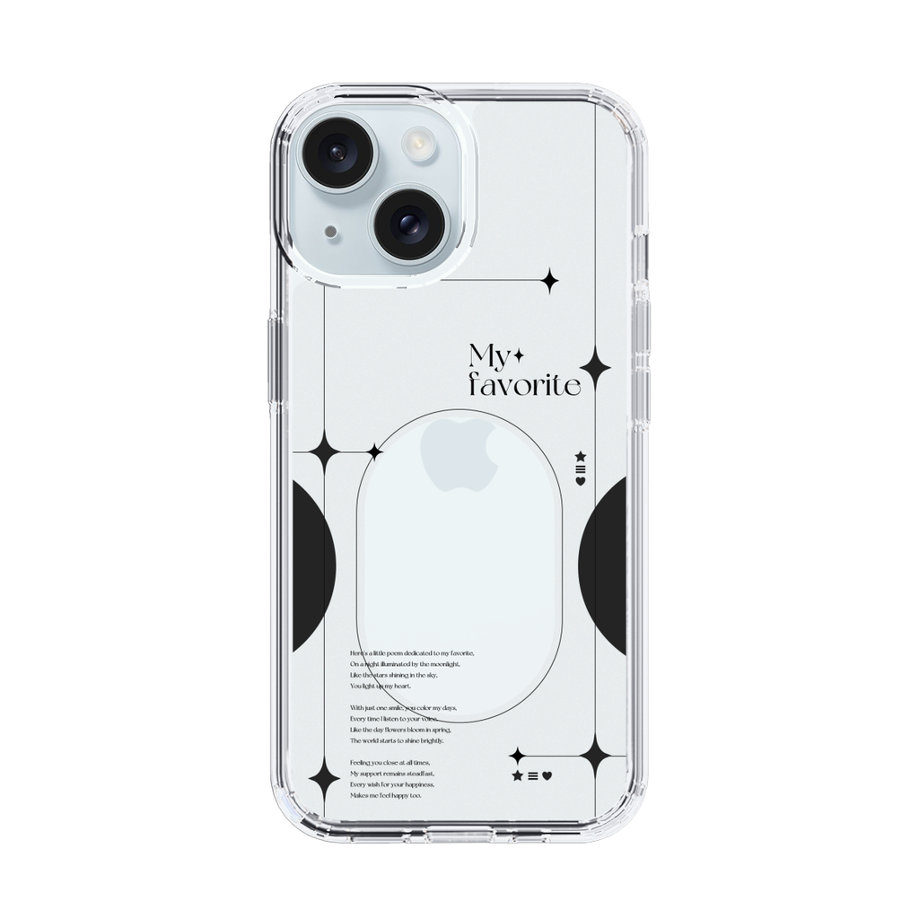 Slim Protection Case for Apple iPhone 15［ Original - Instax Case - Black ］