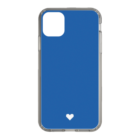 Slim Protection Case［ Original - Favorite Color Heart - Blue ］