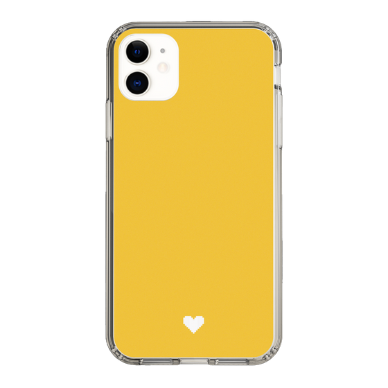 Slim Protection Case［ Original - Favorite Color Heart - Yellow ］