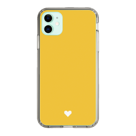 Slim Protection Case［ Original - Favorite Color Heart - Yellow ］