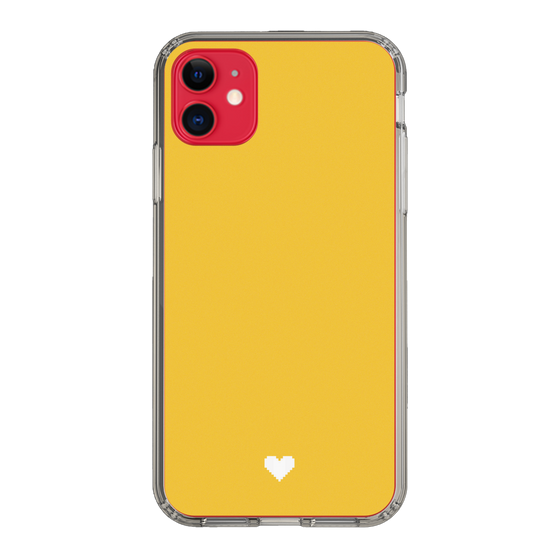 Slim Protection Case［ Original - Favorite Color Heart - Yellow ］