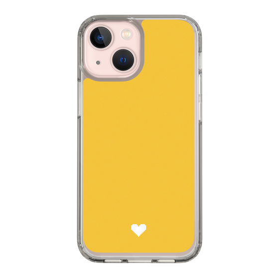 Slim Protection Case［ Original - Favorite Color Heart - Yellow ］