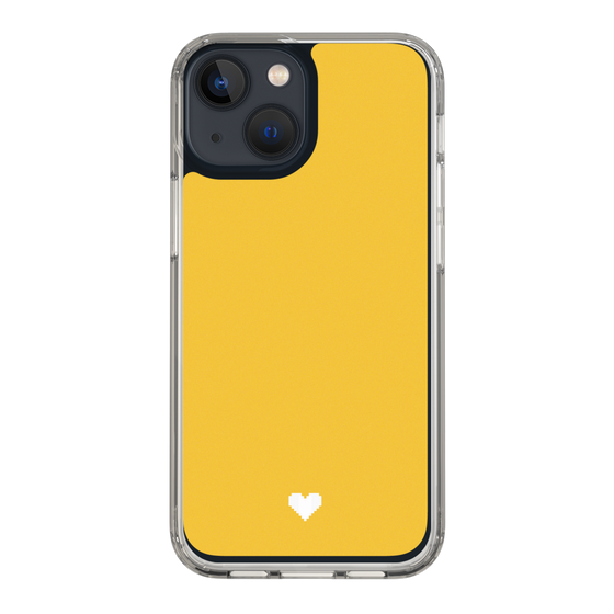 Slim Protection Case［ Original - Favorite Color Heart - Yellow ］