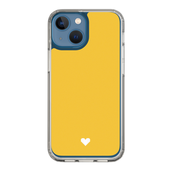 Slim Protection Case［ Original - Favorite Color Heart - Yellow ］