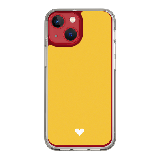 Slim Protection Case［ Original - Favorite Color Heart - Yellow ］