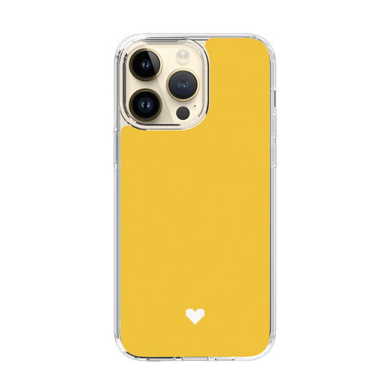 Slim Protection Case［ Original - Favorite Color Heart - Yellow ］